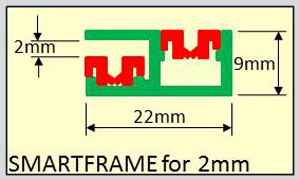 Smartframe for 2mm